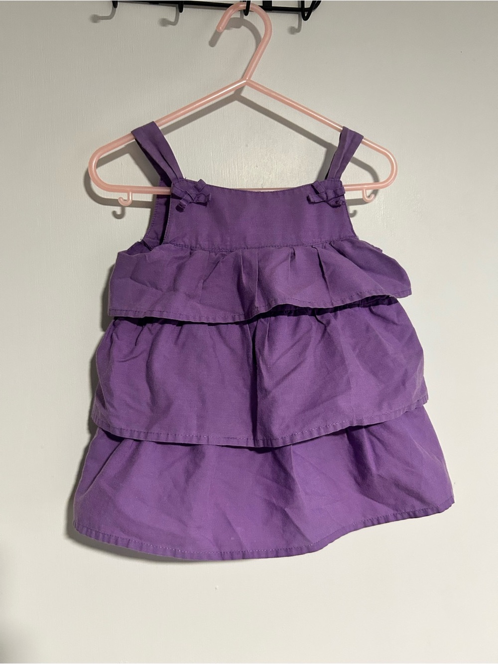 Kidgets Purple Ruffle Tiered Tank Top